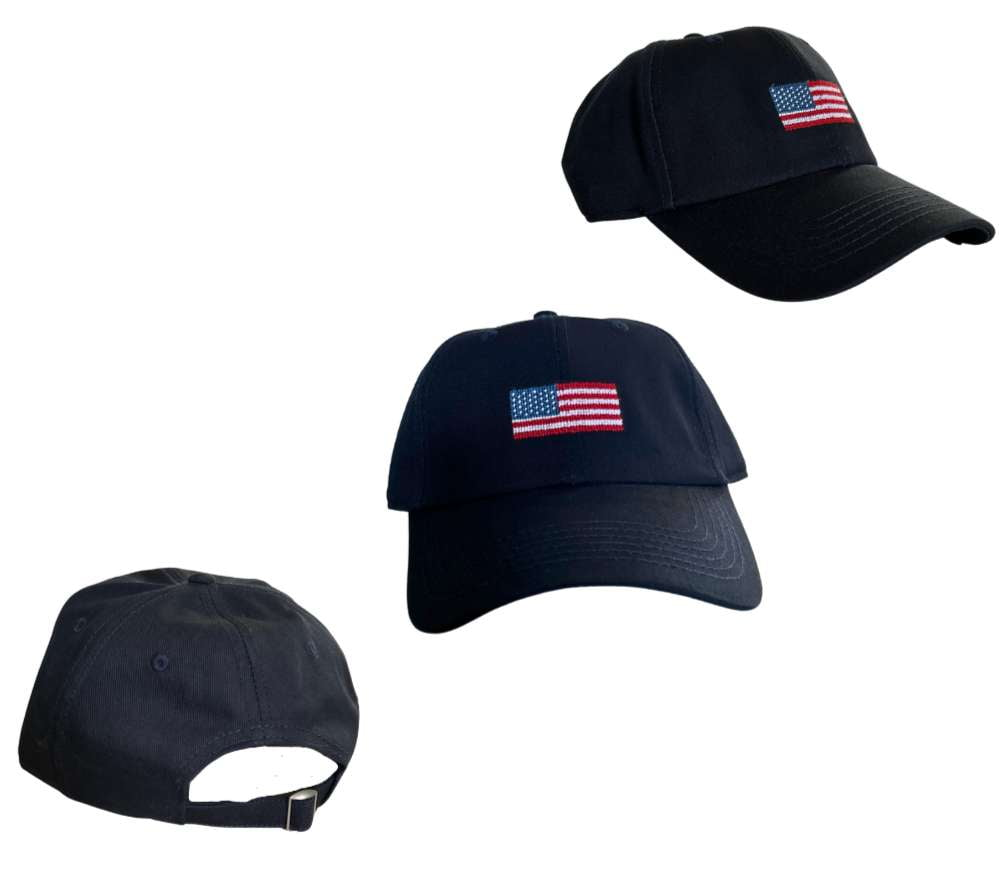 Needlepoint Hat - American Flag design