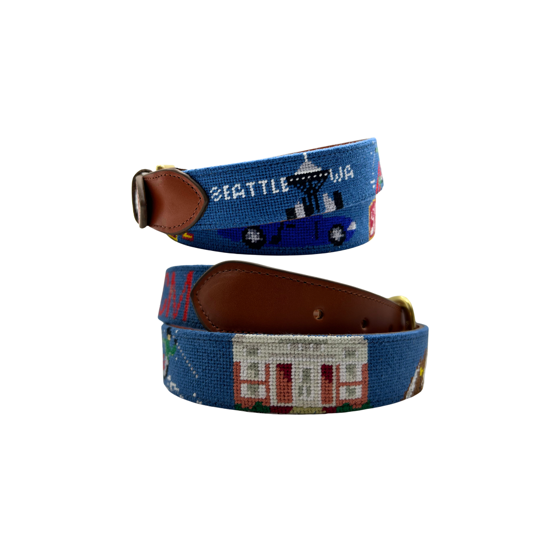 Seattle Needlepoint belt