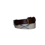 Needlepoint Belt - Lacrosse Design Young Adult Unisex  Needlepoint Belt