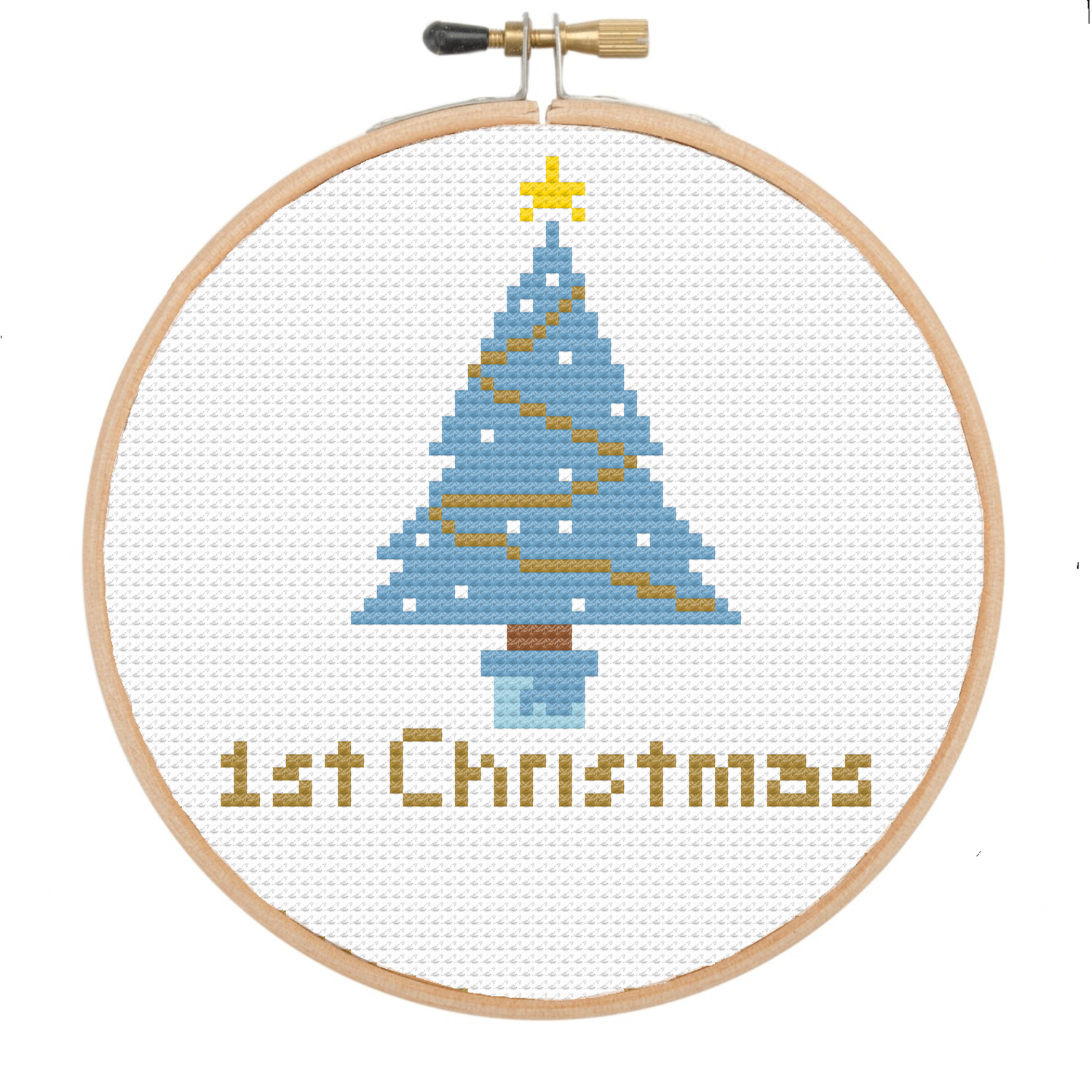 Baby's First Christmas, 4" count Needlepoint Ornament $4 downloadablechart