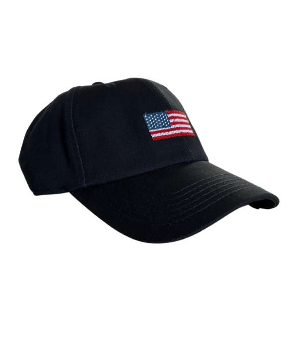 American Flag Needlepoint Hat