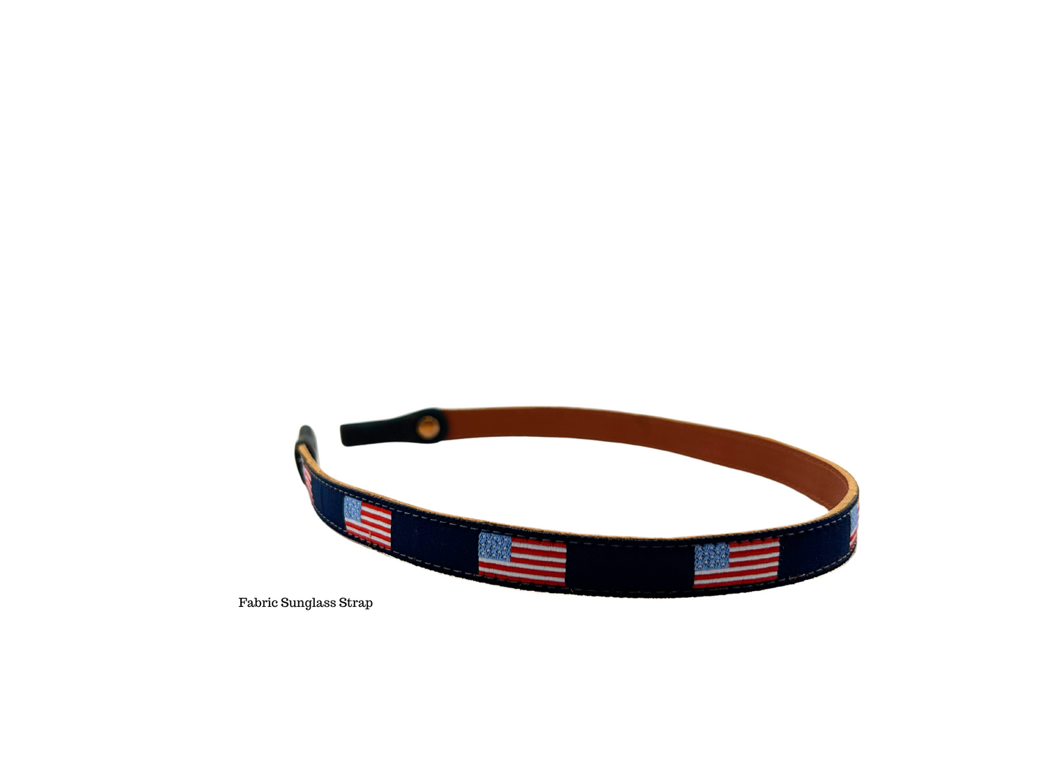 Sunglass Strap - American Flag Design (Fabric not needlepoint)