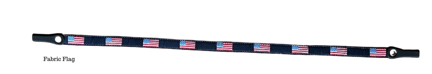 Sunglass Strap - American Flag Design (Fabric not needlepoint)
