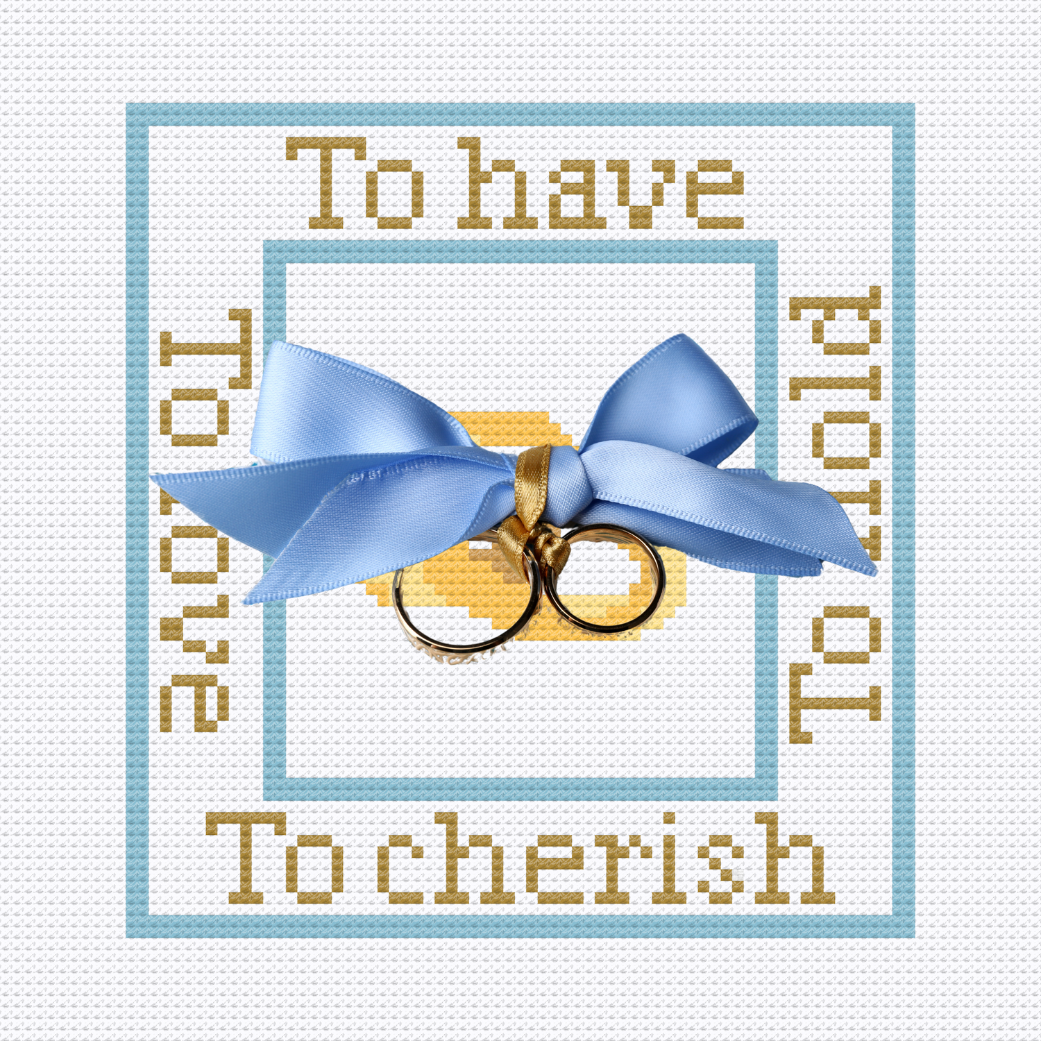 PILLOW-7"X7" RING BEARER