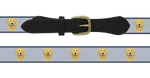 Needlepoint Belt-  Custom Golden Retriever Needlepoint Design, Stitch time 7-8 weeks with free initials