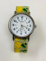 Watch Needlepoint hand stitched Timex weekender pineapple designed watch #shopforacause