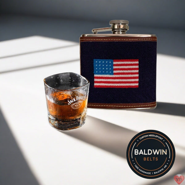 American Flag Flask