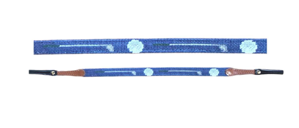 Needlepoint Sunglass Strap- Golf Club Needlepoint Design